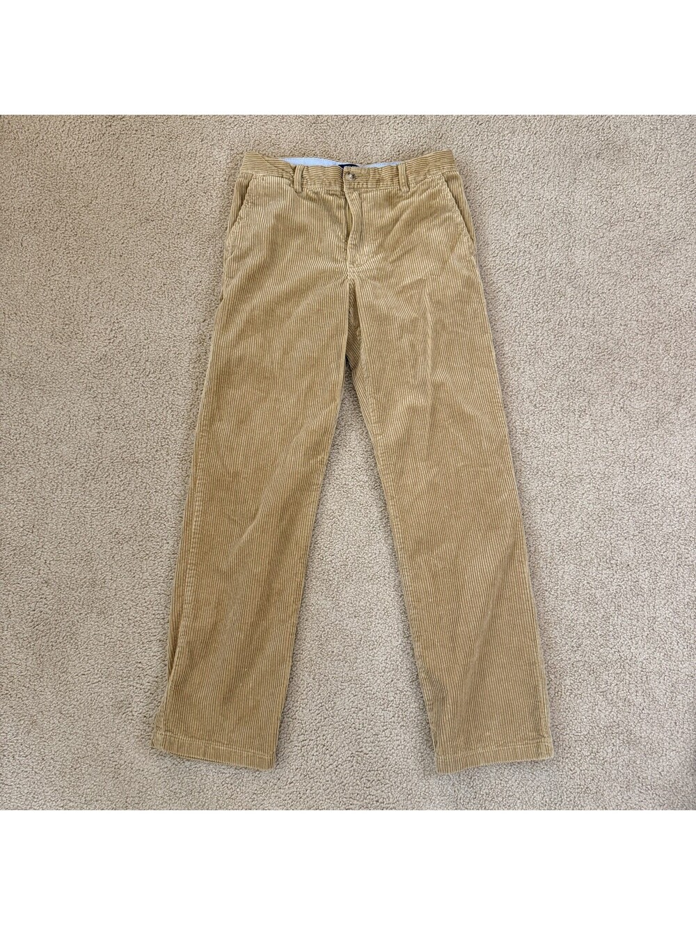 Polo Ralph Lauren Corduroy Pants Boy's 14 Brown Tan Cords Chino Straight Pony RL
